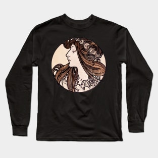 Art Nouveau Woman Long Sleeve T-Shirt